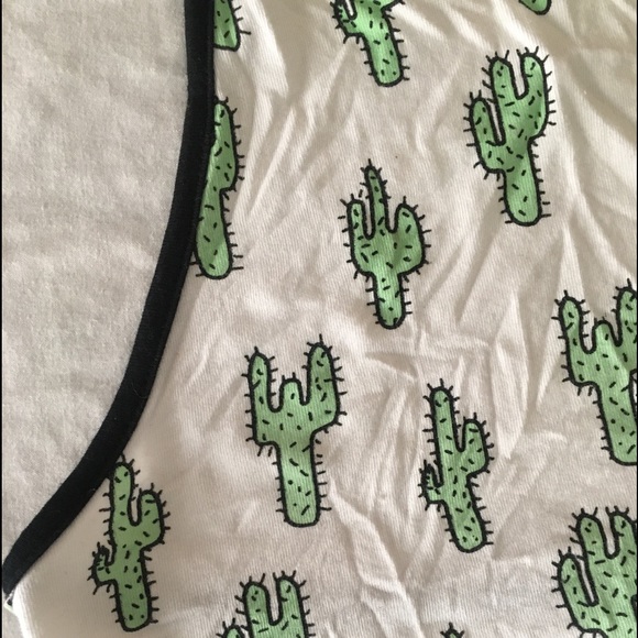forever 21 cactus print halter top - Picture 3 of 9